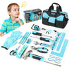 SHALL 26-Piece Kids Size Tool Set, Real Tools Kit for Kids with 12'' Tool Bag, Safety Certified Children Learning Tool Set with