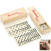 Noamus 56 Pcs Dominoes Set For Adults, Professional Domino Tiles With Spinner, Double 6 In 2 Portable Wooden Case, 28 Tiles Domi