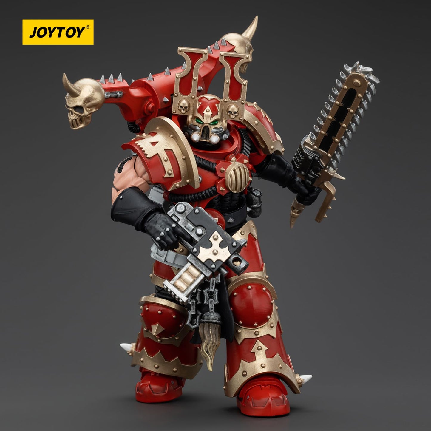 Joytoy Warhammer 40K World Eaters, World Eaters Khorne Berzerker 5 1/18 Action Figure, Dedicated To You Who Love Collecting