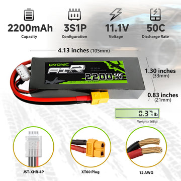 Ovonic 3S Lipo Battery 50C 2200Mah 11.1V Lipo Battery With Xt60 Connector For Rc Airplane Helicopter Quadcopter Rc Car Truck Boa