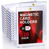 ToBeAce 120ct Magnetic Card Holders 35pt One Card Touch Holder for Trading Cards Baseball Card Protectors Sleeves Hard Plastic Magnetic Card Case for Sports Cards Game Cards