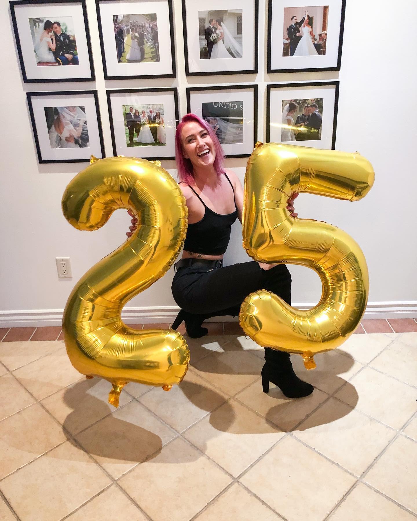 25 Balloon Number, Gold Number 25Th Birthday Balloons 40 Inch, 25 Or 52 Years Old Gold Birthday Decorations For Men Women, 25Th