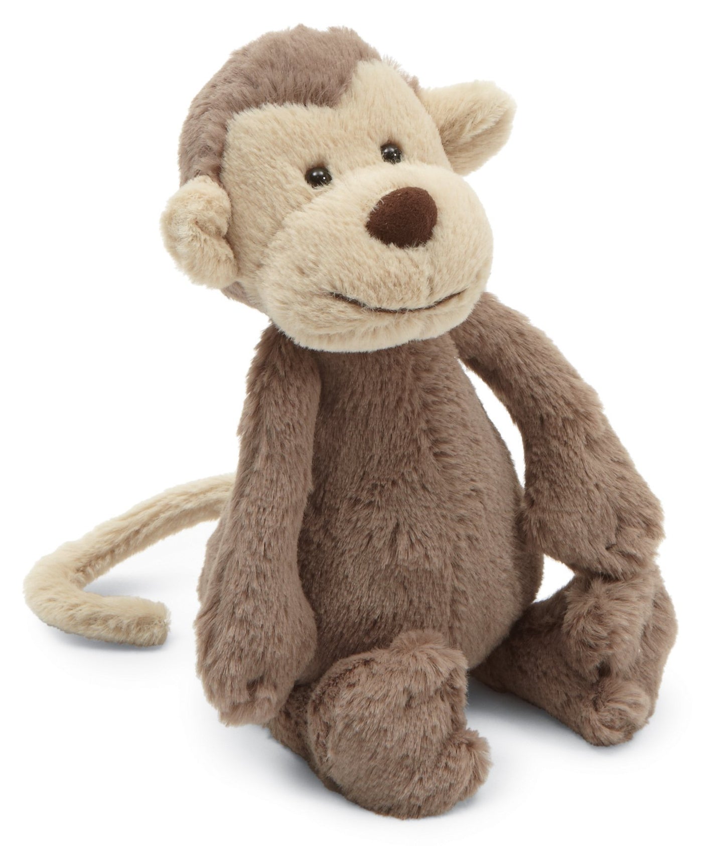 Jellycat Bashful Monkey Stuffed Animal, Small 7 Inches - Monkey Plush Toy - Classic Children'S Gift