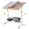 Tektalk Jigsaw Puzzle Table with Adjustable Height, White, MDF, Model E2015, 4 Roller Wheels, Fits Up to 1500 Pieces