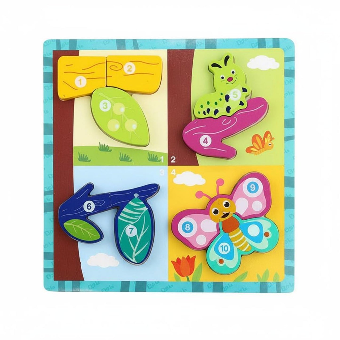 Merishopp Educational Wooden Creature Game Board Fine Movement Skills Early Learning Creature Game Cognitive Training Toddler Co