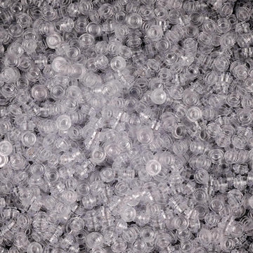 Wsryltch Clear Bricks Bulk Pieces Accessories - 1X1 Round Plates Studs Dots Basic Classic Building Block, Pixel Arts Creative Pl
