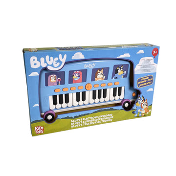 LICENSE 2 PLAY Bluey Bus Electronic Keyboard - Piano Music Education for Kids 3+ - Durable Plastic Design