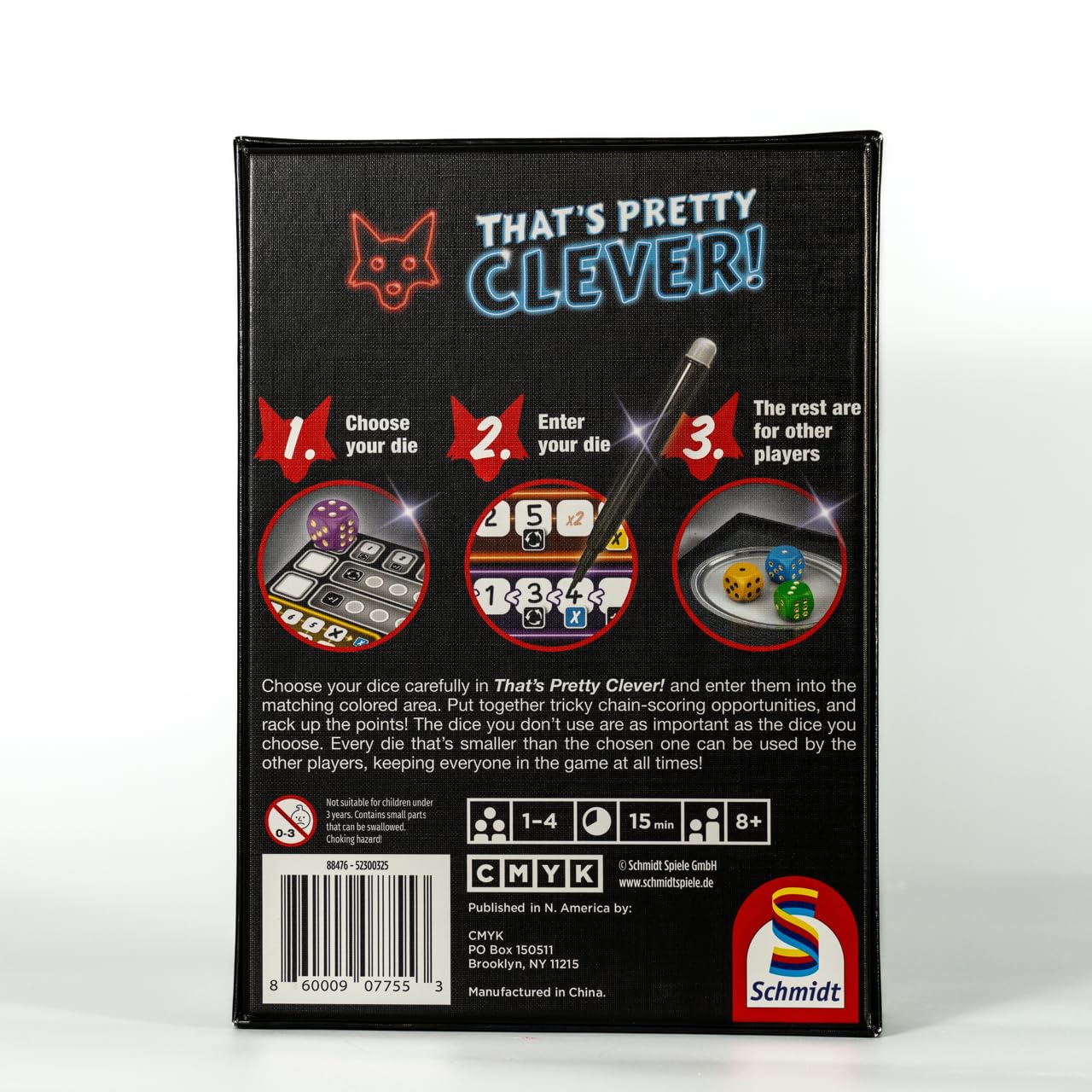CMYK Dice Rolling Board Game - "That's Pretty Clever!" - Cardboard - Model: CMYKCLEVER01