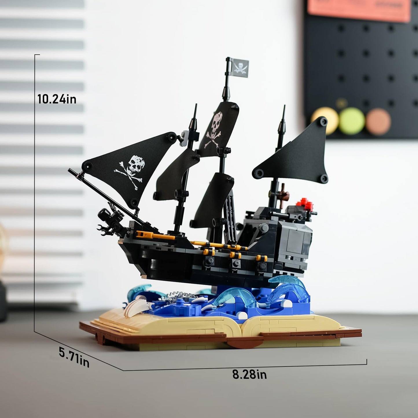 Creator Pirate Ship Building Set Compatible With Lego For Adults,Christmas Toy Building Blocks For Boys 8-14 Years 919 Pcs