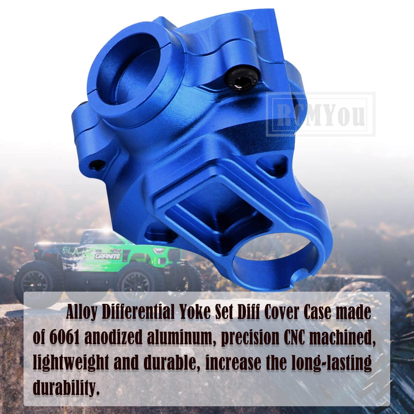 RCMYou Upgrades Part for 1/10 Arrma Big Rock/Granite/Vorteks/Senton 3S BLX&Mega550,1/10 Outcast/Kraton 4S BLX 4WD,1/8 Typhon/Ven