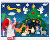Yexiya Christmas Nativity Scene Felt Story Board Set for Toddlers Children, 3.4 Feet Nativity Crafts for Kids Preschool Sunday S