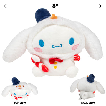 Hello Kitty And Friends 8' Cinnamoroll Plush W/Snowman Outfit - Limited Edition - Officially Licensed Sanrio - Soft Stuffed Animal Toy Figure - Easter Basket Stuffer Gift For Kids, Boys, Girls - 2+