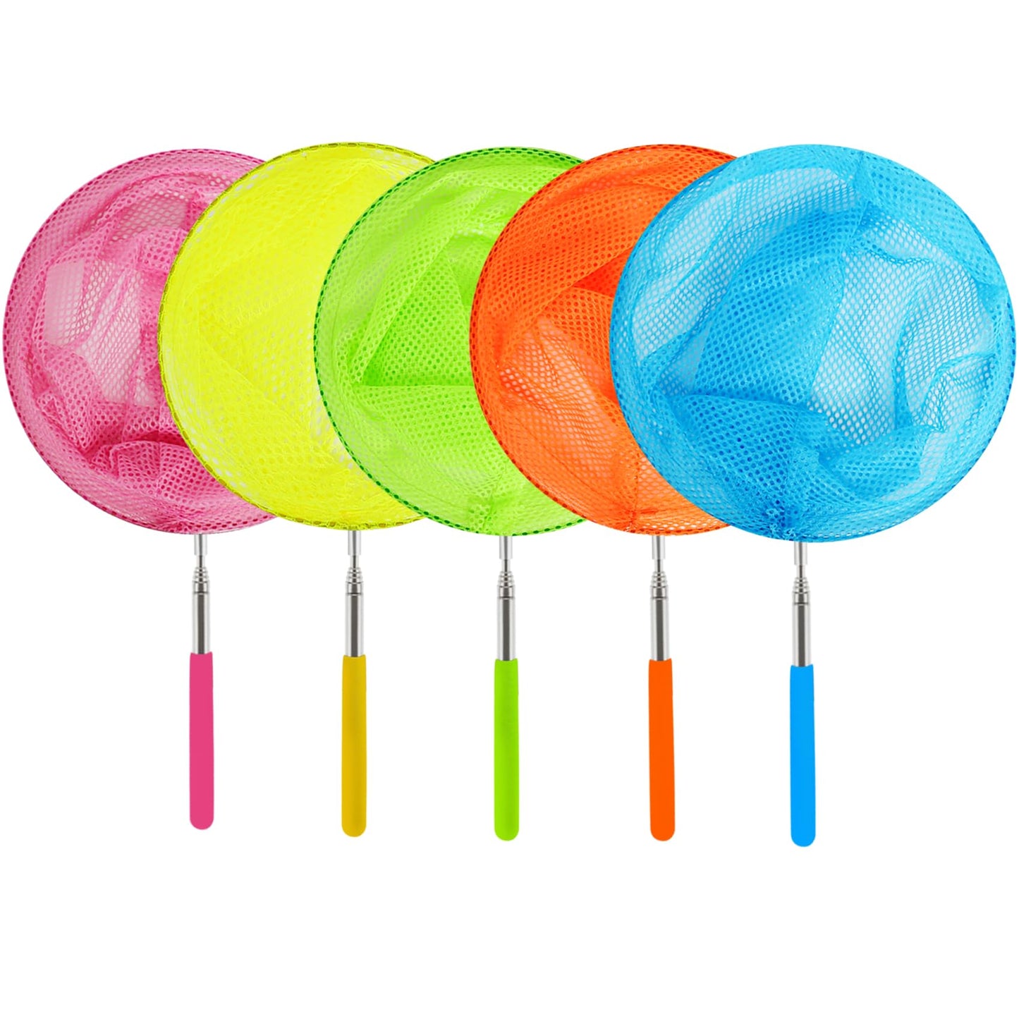 Skrtuan Telescopic Butterfly Fishing Net For Kids - 34'' Extendable Outdoor Bug & Insect Catcher With Anti-Slip Grip, Fish & Lad