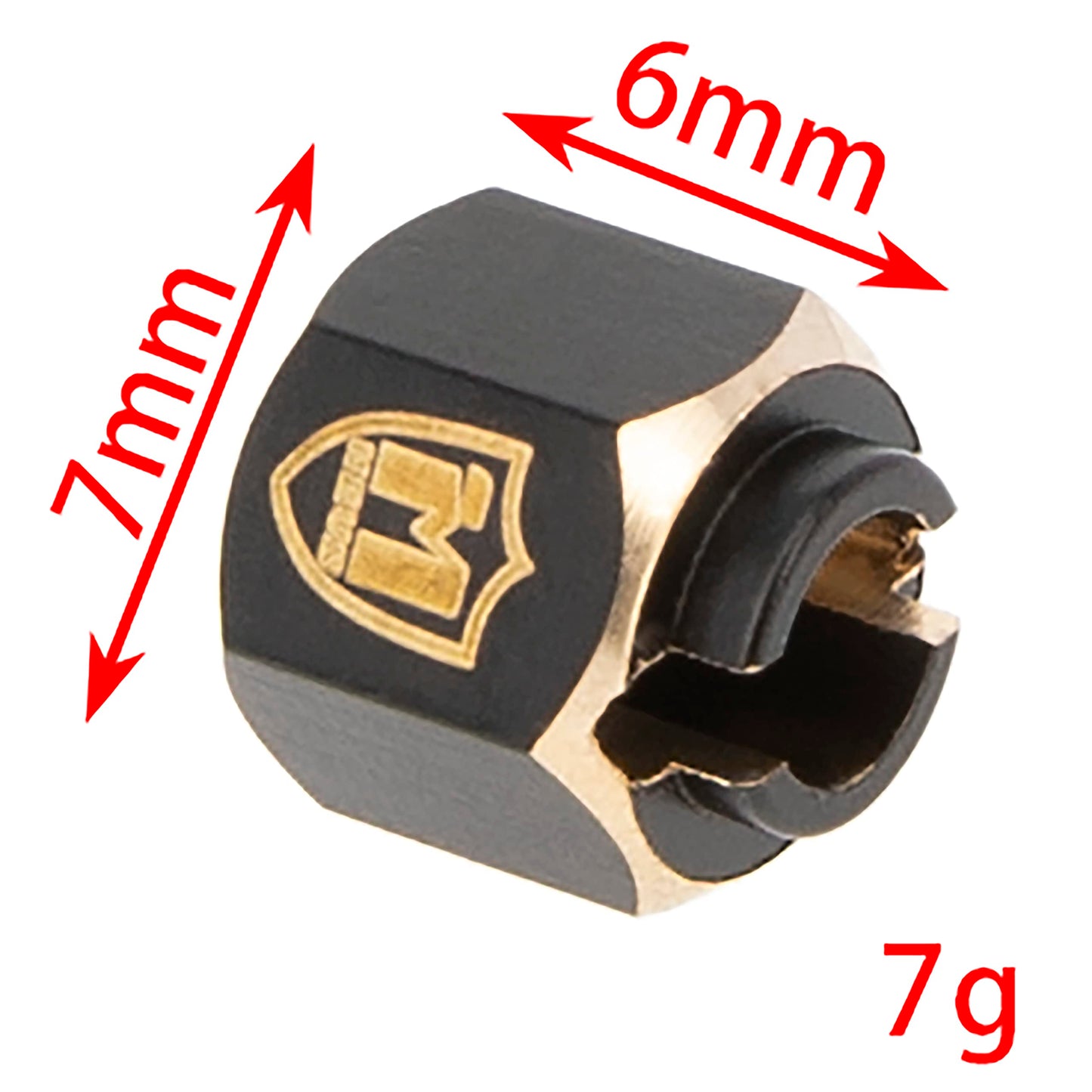 MEUS RACING TRX4M Brass Wheel Spacer 6mm(+2mm) Hex Extension Adapter for Redcat Ascent-18 TRX4M Defender Bronco K10 F150 1/18 RC
