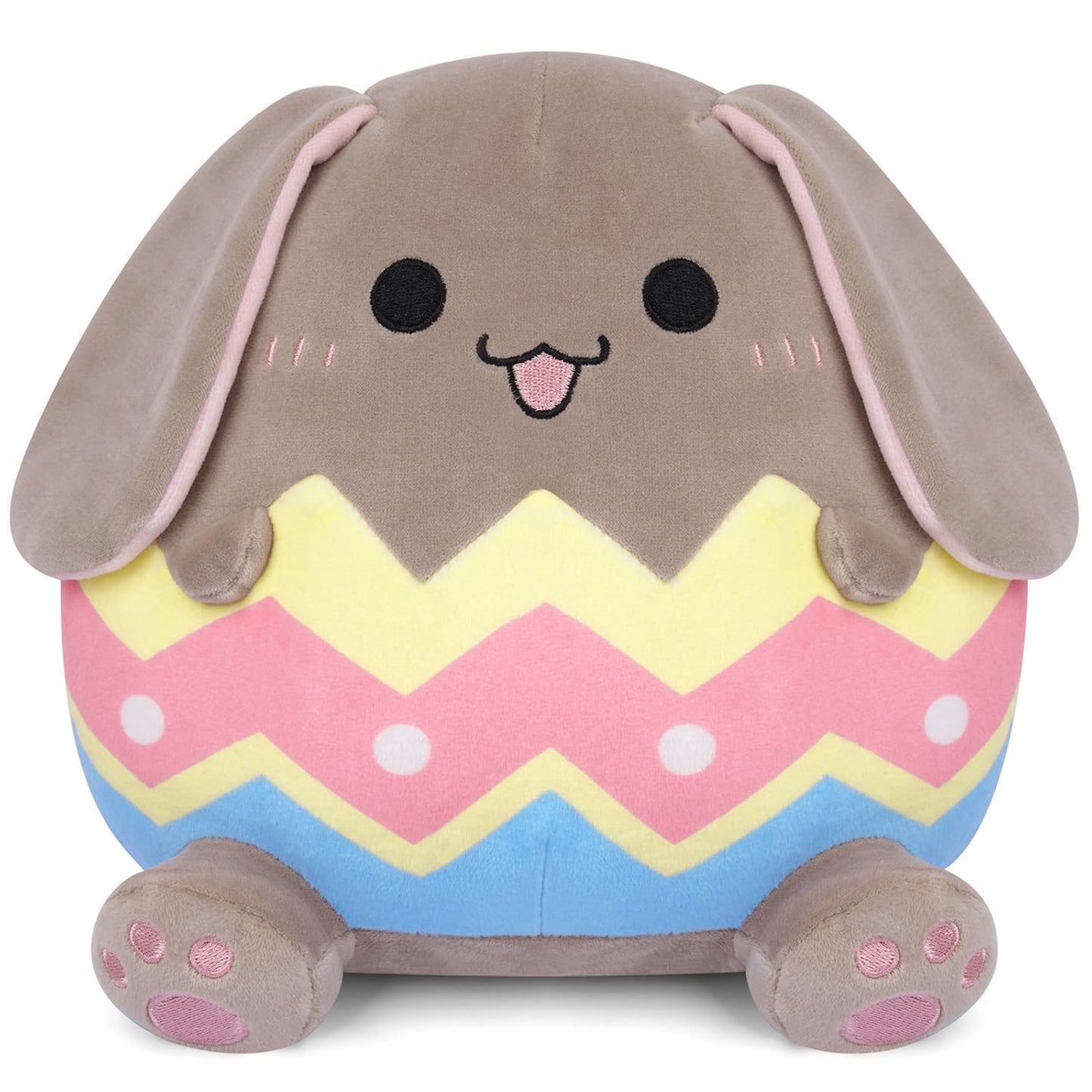 Hagusahuo Easter Plush Bunny Stuffed Animals Toy For Kids, Easter Bunny Plushies Stuffed Gray Rabbit Doll, Easter Basket Stuffer