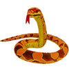 YOHAKI 59'' Snake Plush Toy - Giant Cuddle Toy, Soft Plush, Red-orange Corn Snake, Perfect Gift for Kids, Birthday Party Prop