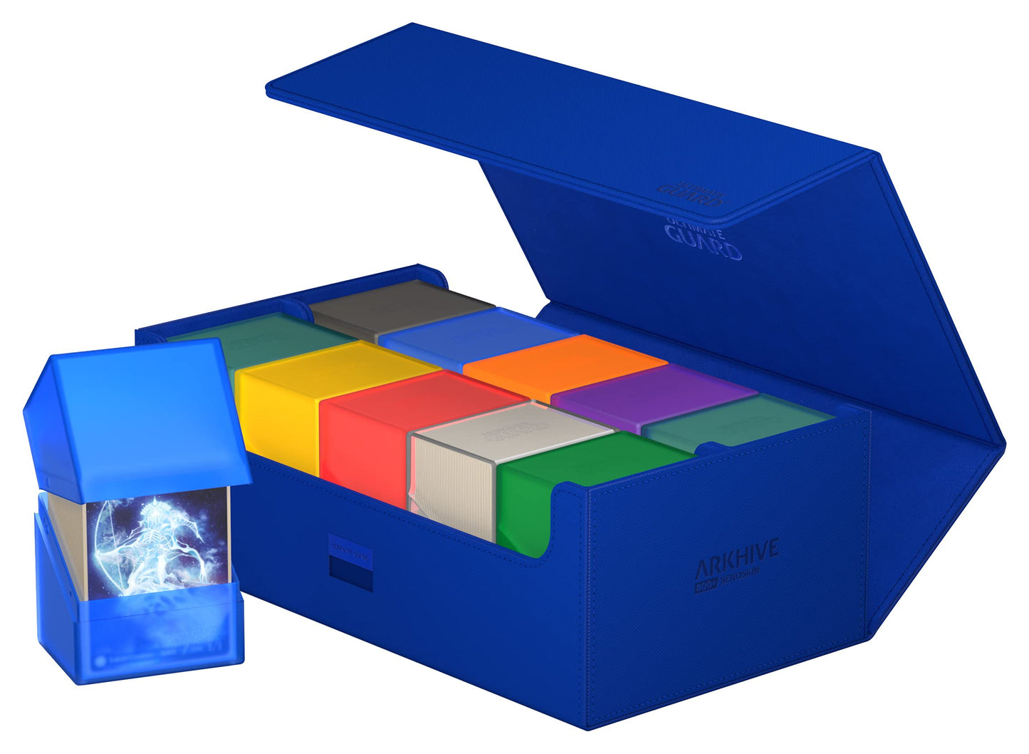 Ultimate Guard Arkhive 800+ Deck Case for 800 Double-Sleeved TCG Cards, Blue, Xenoskin Material, Model UGD011258