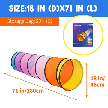 Kids Play Tunnel,Pop Up Crawl Through Tunnel Play Tent For Baby Kids Children Or Pet,Foldable Pop Up Tents With Carry Bag (Pink