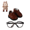Mikovivi Mini Doll Shoes And Glasses Set, Stylish Mini Toy Shoes And Glasses For 17Cm Doll Footwear Eyewear Decoration To Match