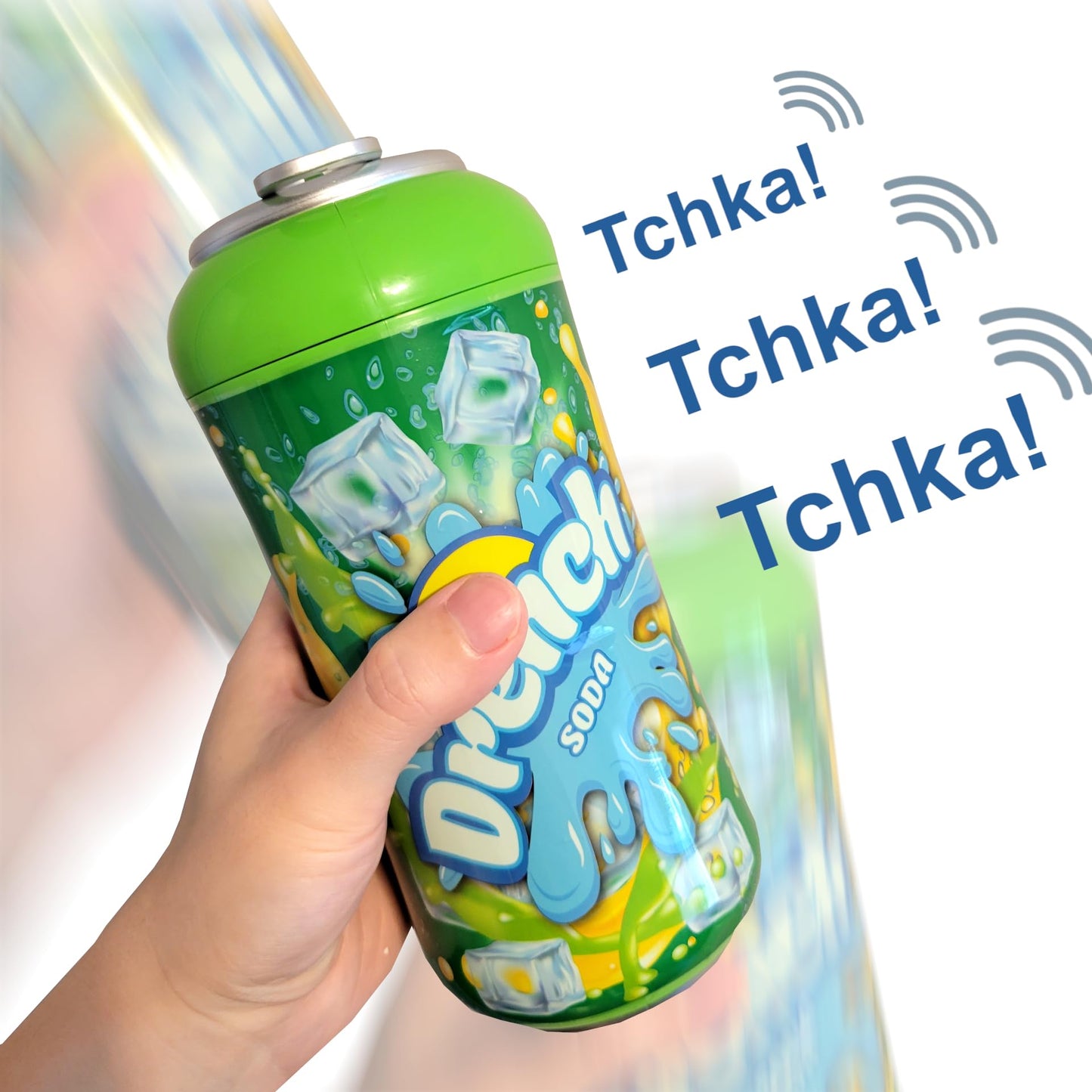 Mukikim Drench Soda Game - Family & Party Interactive Game Of Chance. Roll Dice, Shake Can & Pull The Tab! The Last Person To St