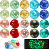 20 Pieces Marbles Glowing in The Dark Handmade Glass Marbles Decorative Luminous Muti-Colors Doted Style Glass Marbles Sports Toys for Teenagers and mature-themeds (16 mm)