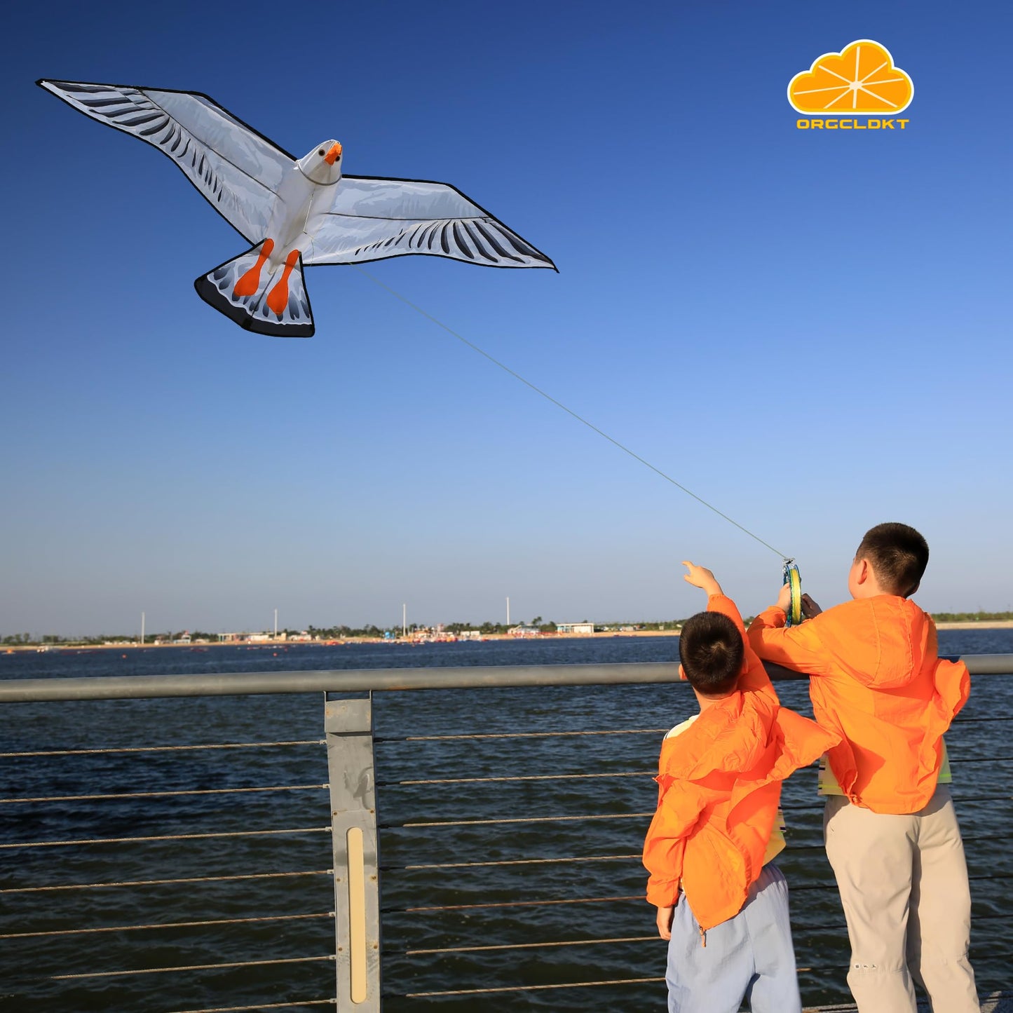 Orgcldkt- 3D Lifelike Style Bird/Eagle Kite, Super Easy To Fly With, Ideal For Kids, Adults, Girls, Boys. Kites For The Beach, G
