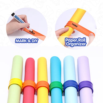 LovesTown 12PCS Slap Bracelets Bulk, Colorful Snap Bracelets Silicone Slap Bracelets for DIY Goodie Bag Fillers School Classroom