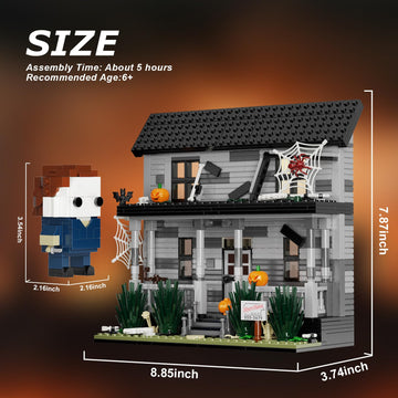Horror Movie Halloween- Figure & House Building Blocks Kits, Collectible Decoration Building Toy, Present For Friends And Fans,