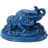 Feng Shui Blue Elephant And Rhinoceros For Protection + Free Red String Bracelet C1008