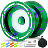 7Yo S2 Professional Responsive Yoyo For Beginner /Unresponsive Yoyo Finger Spin Trick Yo Yo For Advanced With 12 Yo-Yo Strings +