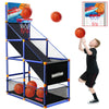 Arcade Basketball Game Set For Kids, Boy Toys Basketball Hoop With 4 Balls For 3 To 12 Years Old, Adjustable Height W/ Pump & St