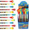 Tiny Mills 24 Pcs Superhero Text Multi Point Stackable Pencil with Eraser for Superhero Birthday Party Favor Prize Carnival Good