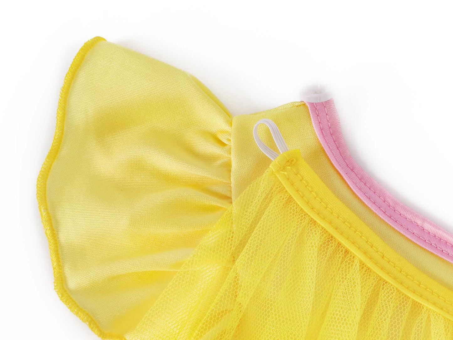 Wonderbabe Girls Belle Princess Dress Beauty And The Beast Costume Halloween Cosplay Birthday Outfit Yellow With Cape Size 1-2T