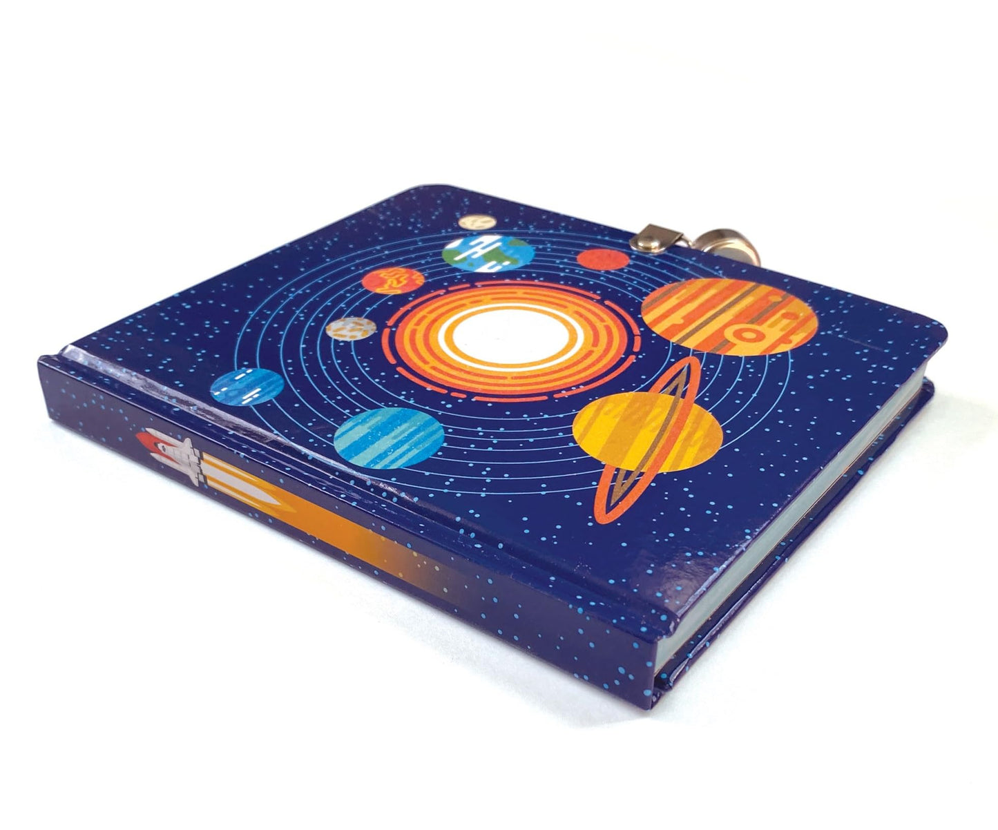 Playhouse Solar System Glow In The Dark Lock & Key Lined Page Diary For Kids