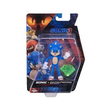 Sonic The Hedgehog Sonic 3 Movie 5'' Action Figures: Sonic With Emerald Wave #3