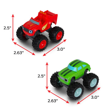 NKOK Blaze and The Monster Machines (Free-Wheel) 2PK Blaze & Pickle