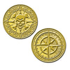 Beistle Plastic Pirate Coins - Multicolor, 1½" Size, Durable Plastic, Model 53343