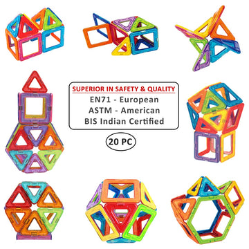 Wembley Magnetic Blocks For Kids Toys For 3+ Yrs Old Boys Girls|Magnetic Toys For Kids 4 5 6 7 8 9 10 Years Magnet Puzzle Game T