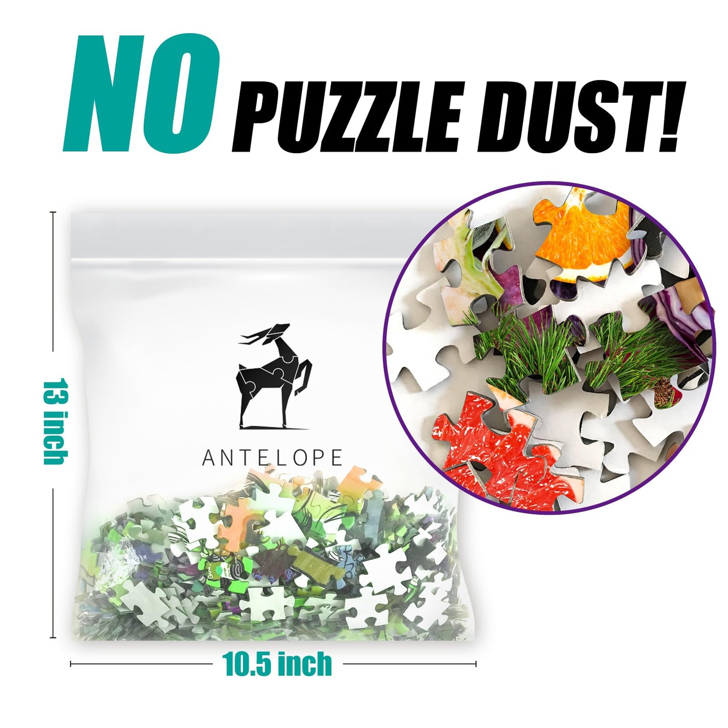 Antelope - 1000 Piece Puzzle for Adults, Harvest Platter - Jigsaw Puzzles 1000 Pieces, High Resolution, Matte Finish, No Dust
