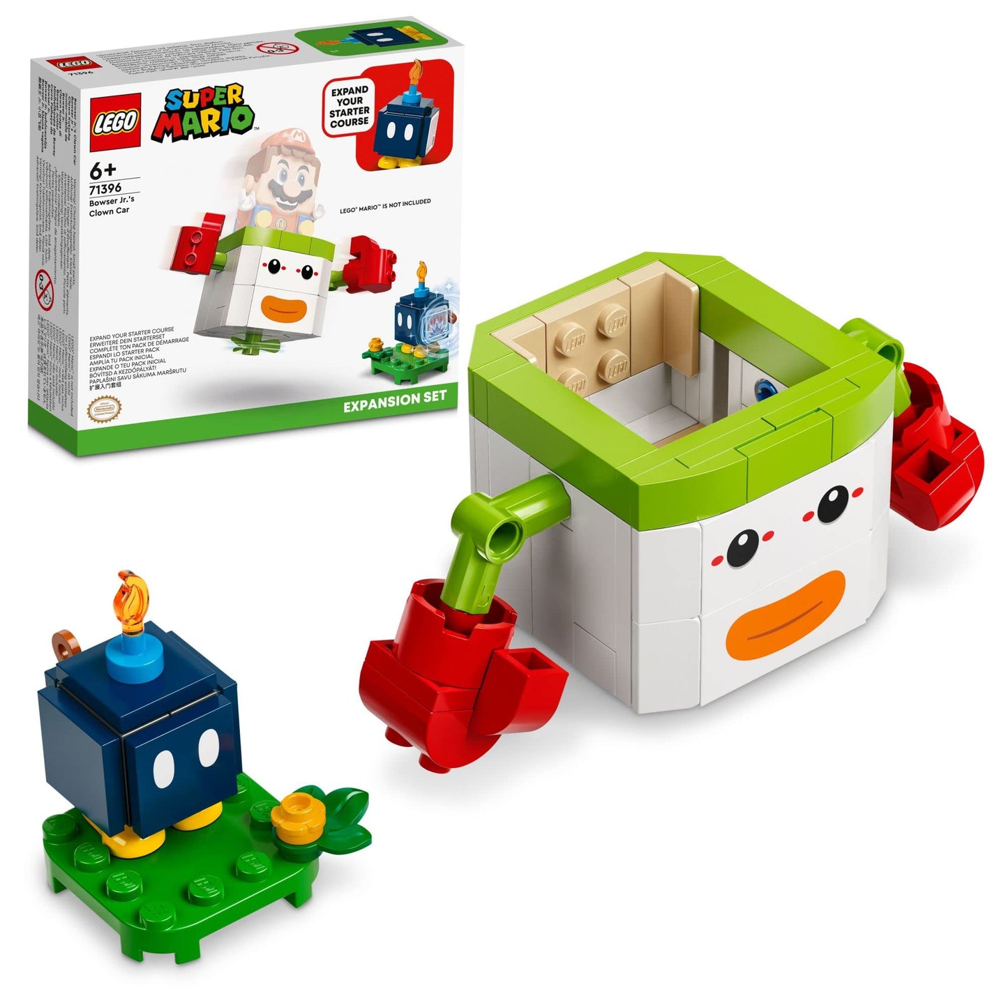 Lego Super Mario Bowser Jr.’S Clown Car Expansion Set 71396 Building Kit; Collectible Toy For Kids Aged 6 And Up (84 Pieces)