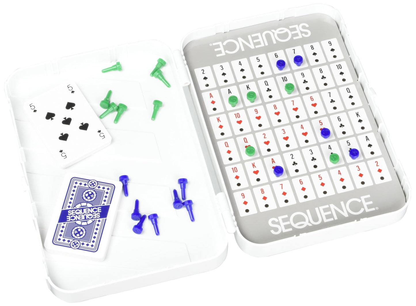 Travel Classics: Sequence - The Exciting Game of Strategy in A Compact Travel Version by Goliath, White