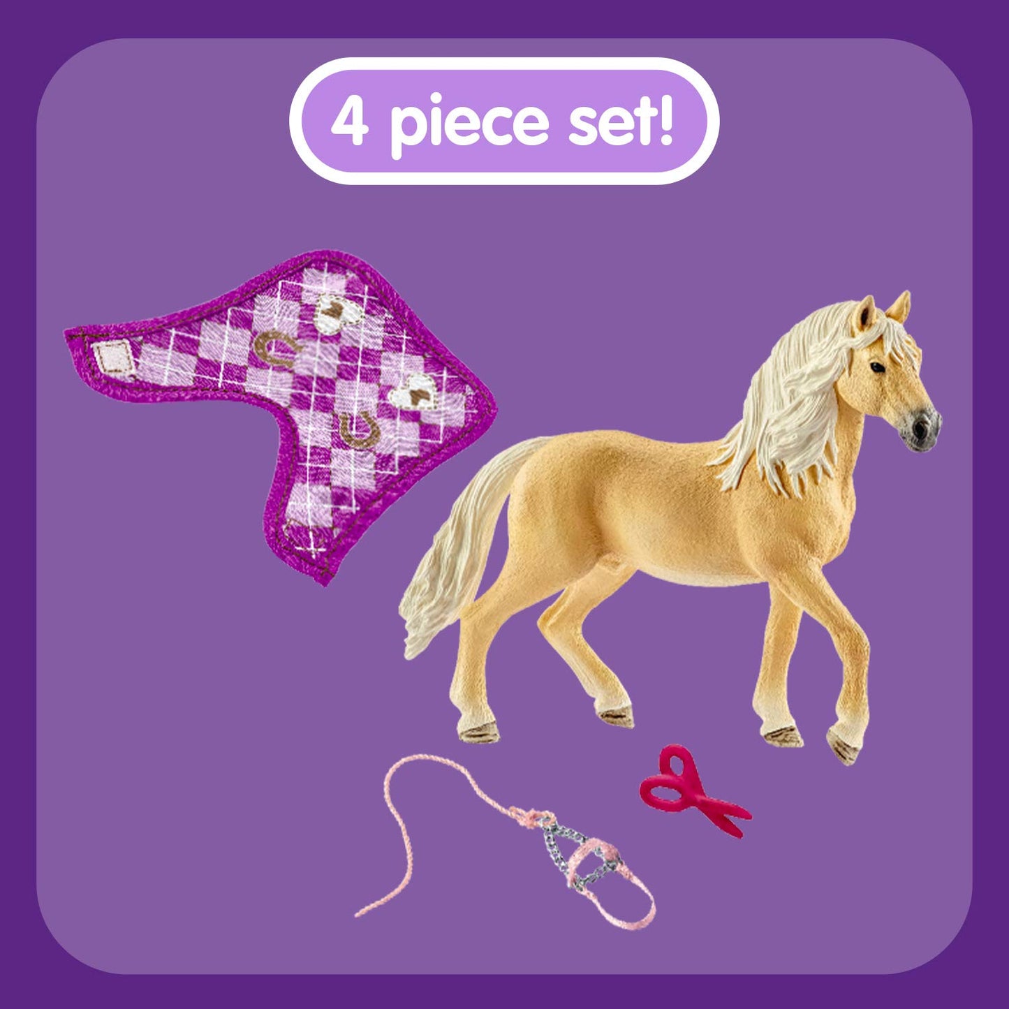 Schleich Horse Club, Horse Toys for Girls and Boys, Sofia's Fashion Creation Horse Set with Horse Figurine and Accessories, 3 Pi