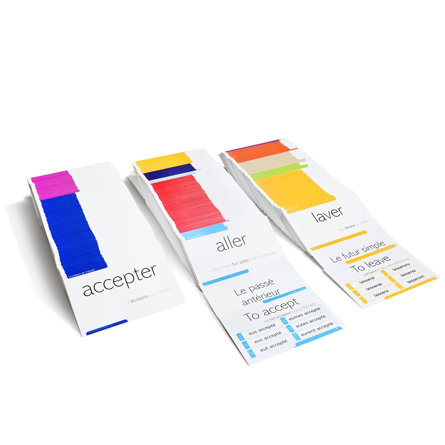 Pat's Flash Cards 800 French Conjugation Flash Cards - 200 Verbs, Full Examples & 11 Tenses - Medium Size