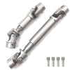 Hoplex Stainless Steel Drive Shaft Front Rear Center Driveshafts For 1/18Th Trx4M Defender Bronco Rc Crawler Car Upgrades 2Pcs(S