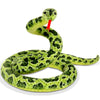 Gdzrdflh Giant Stuffed Snake, Lifelike Plush Snake, Cute Stuffed Animal For Birthday Present Or Party Prank (Cute Green)