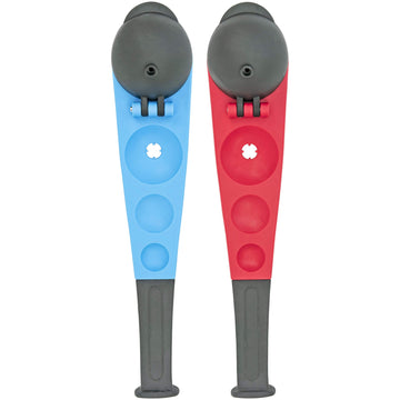 Hoopla Toys Ultimate Winter Play Snowball Thrower Set, Durable Plastic, Red & Blue, Ergonomic Handle, Lightweight, Perfect for K