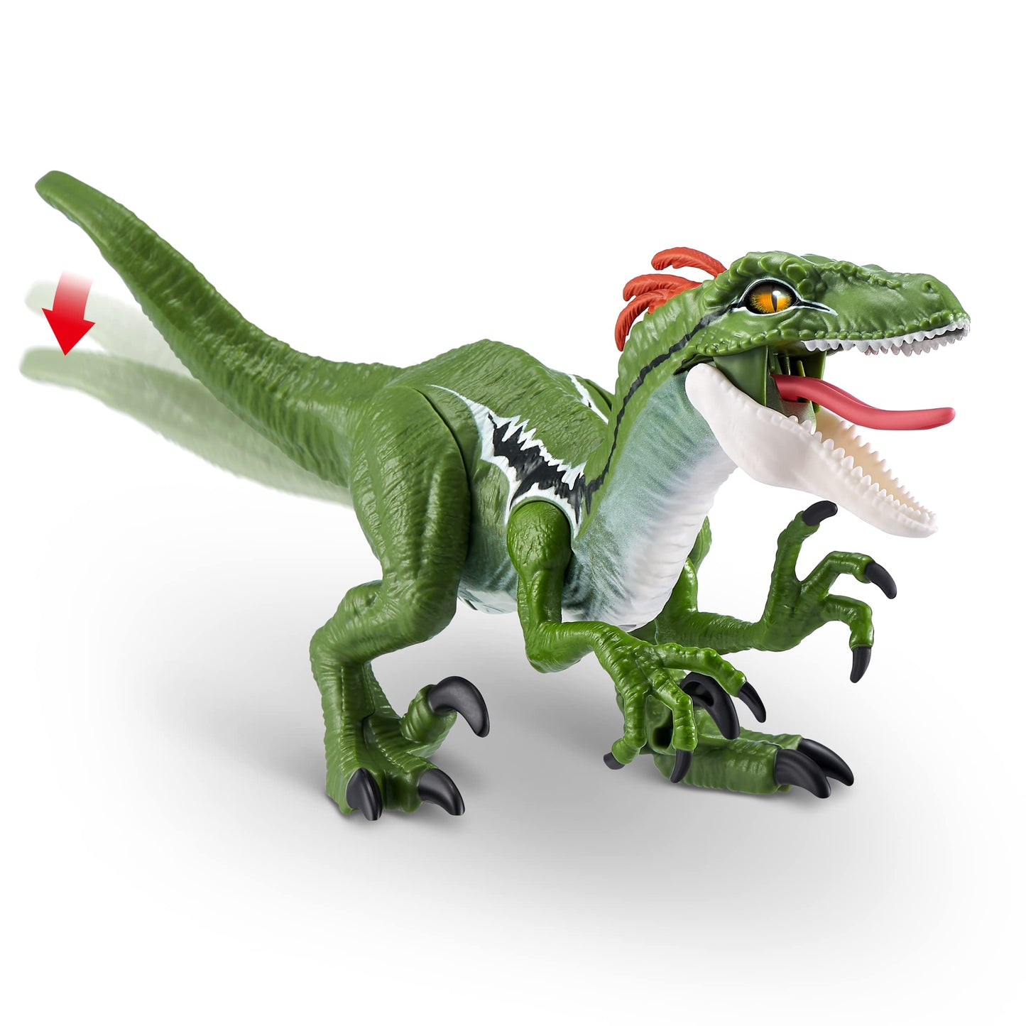 Robo Alive Dino Action Raptor by ZURU Dinosaur Toys, Real Biting Action, Lifelike Roars Sound, Battery-Powered Robotic Interacti