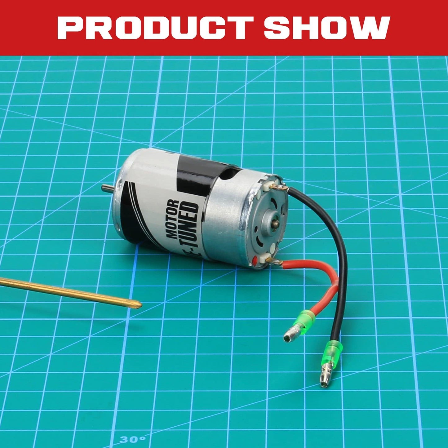 RCAWD 550 12T Brushed Motor for 1/10 ARRMA & Redcat Upgrades - High Performance Hop Ups for Typhon, Slash, Granite, Vorteks