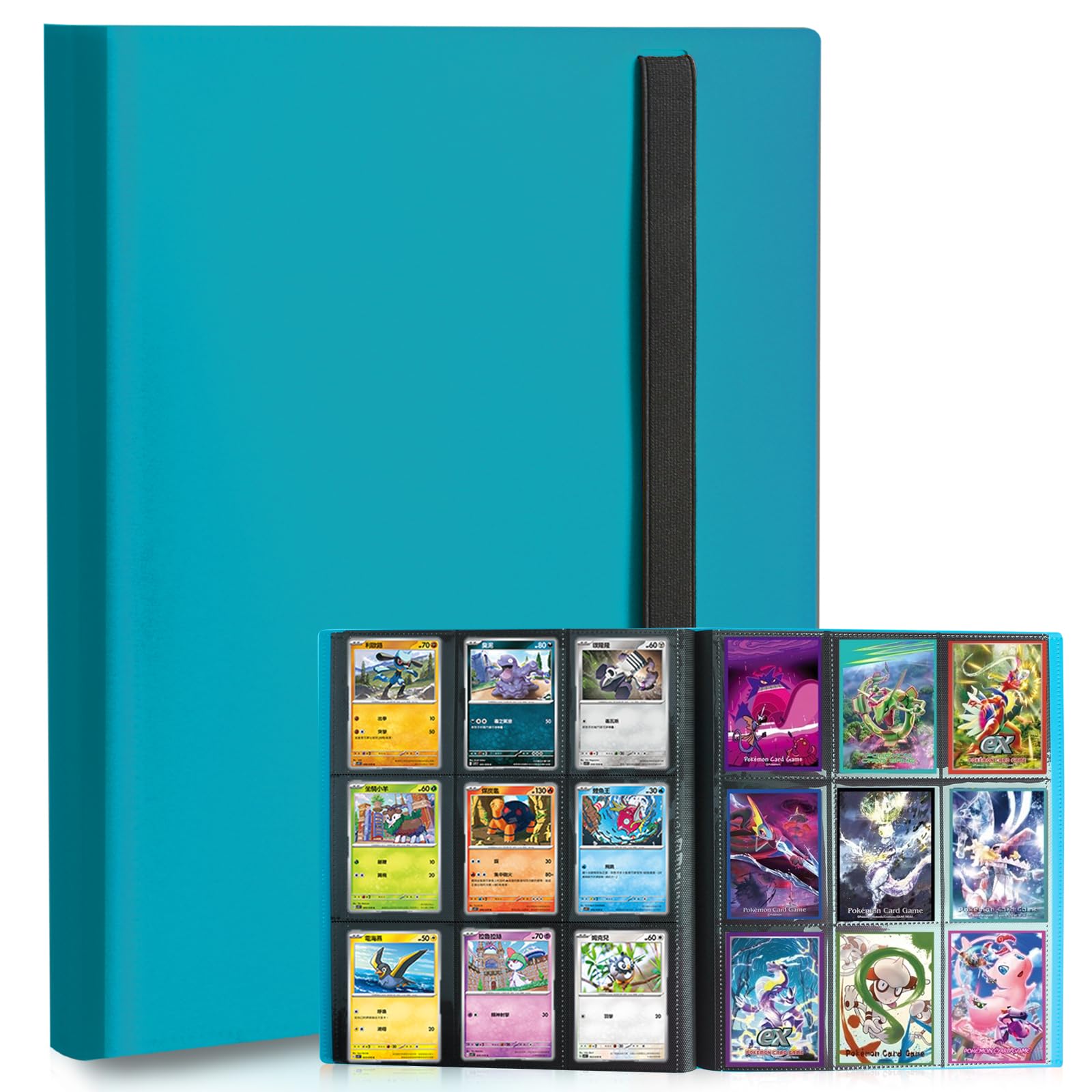 Card Binder 9 Pocket Trading Card Album Folder 20 Pages 360 Card Capacity Sports Card Binder enhanced Card Binders Compatible with MTG TCG Baseball