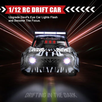 Itefdtutne 1/12 Remote Control Car Drift Rc With Gyro For Adults, 2.4G 4Wd High Speed Drifting Rc Car 35Km/H Proportional Thrott